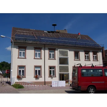 Dritte Reihe der Photovoltaikanlage